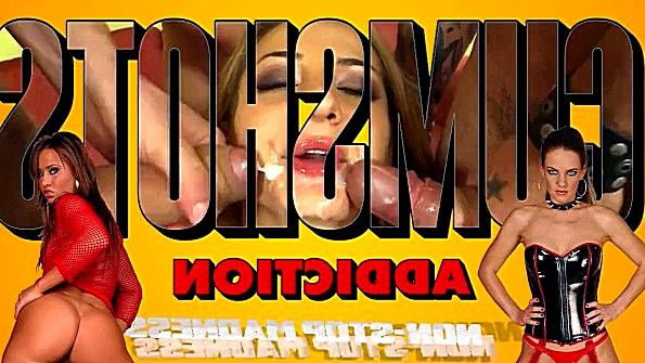 Парни льют сперму на лица развращенных потаскух